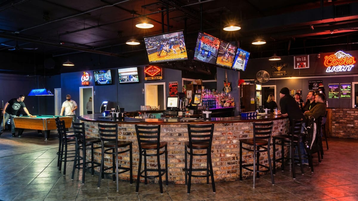 The bar above Demers