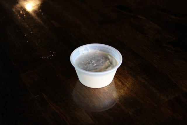 Housemade Blue Cheese, Side Sauce.