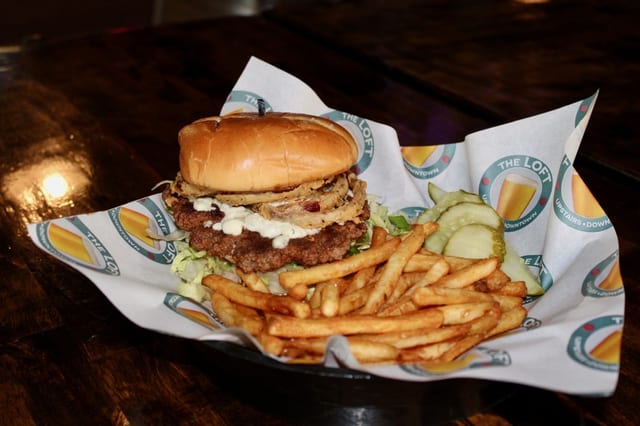 Black and Blue Burger.