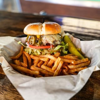 Jalapeño Pepper Jack Burger